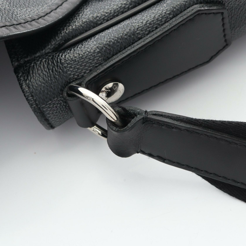 路易威登 Daniel GM 單肩包 N58033 Damier Graphite 帆布黑色二手 LV-8