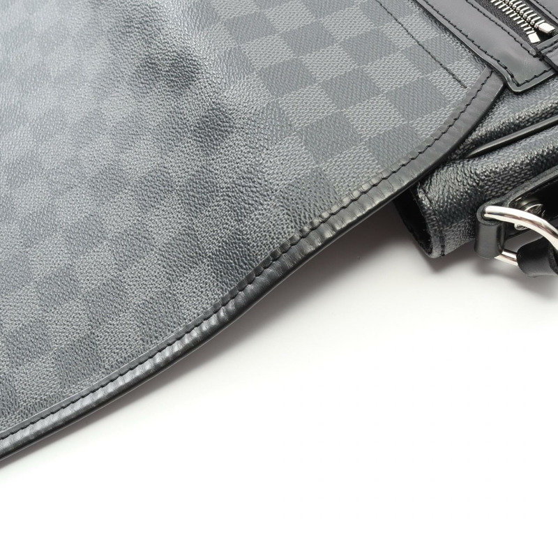 路易威登 Daniel GM 單肩包 N58033 Damier Graphite 帆布黑色二手 LV-9