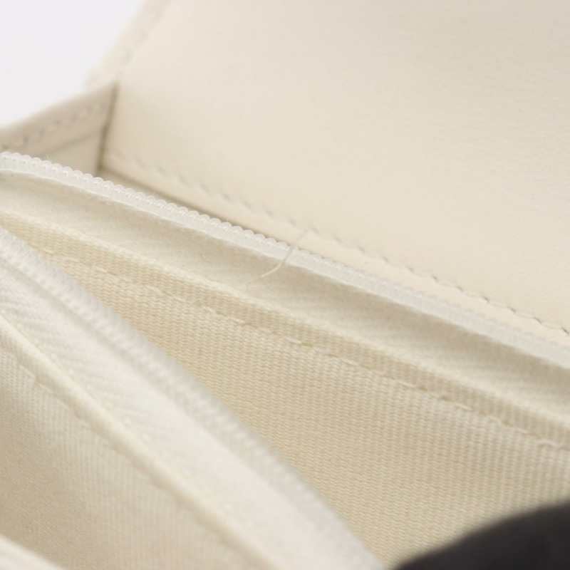 香奈兒 (CHANEL) Matelasse 頂部手柄手機包單肩包 羊皮 白色 二手 SHW-6