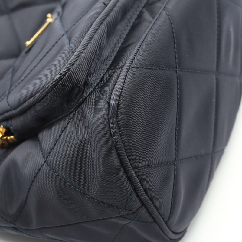 PRADA Duet Re-Nylon 水桶鏈條斜背包 1BH038 尼龍皮革 二手-4