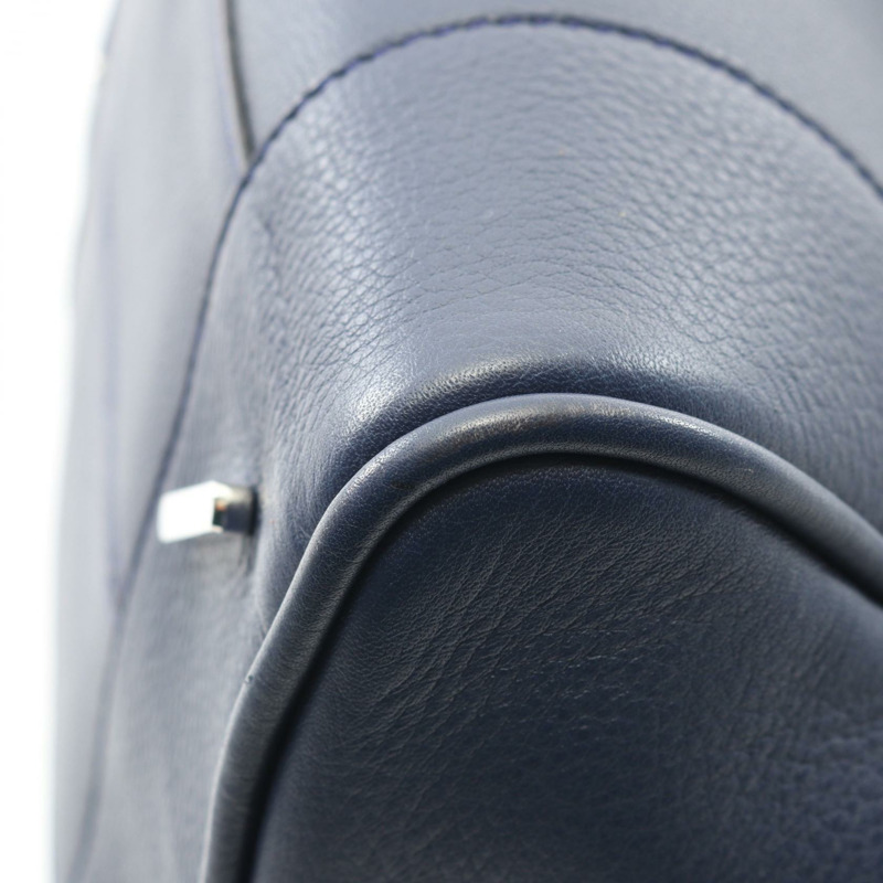 LOEWE Amazona 75 單肩斜背包，海軍藍皮革，二手女款-4