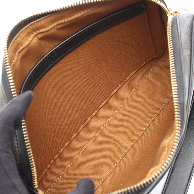 CELINE Triomphe 中型斜背包肩背包 194502 PVC帆布 二手-2