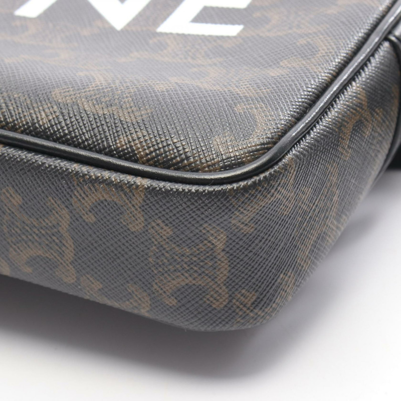 CELINE Triomphe 中型斜背包肩背包 194502 PVC帆布 二手-4