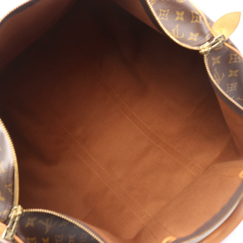 路易威登 Keepall55 手提包 M41424 Monogram 帆布皮革棕色二手 LV-2