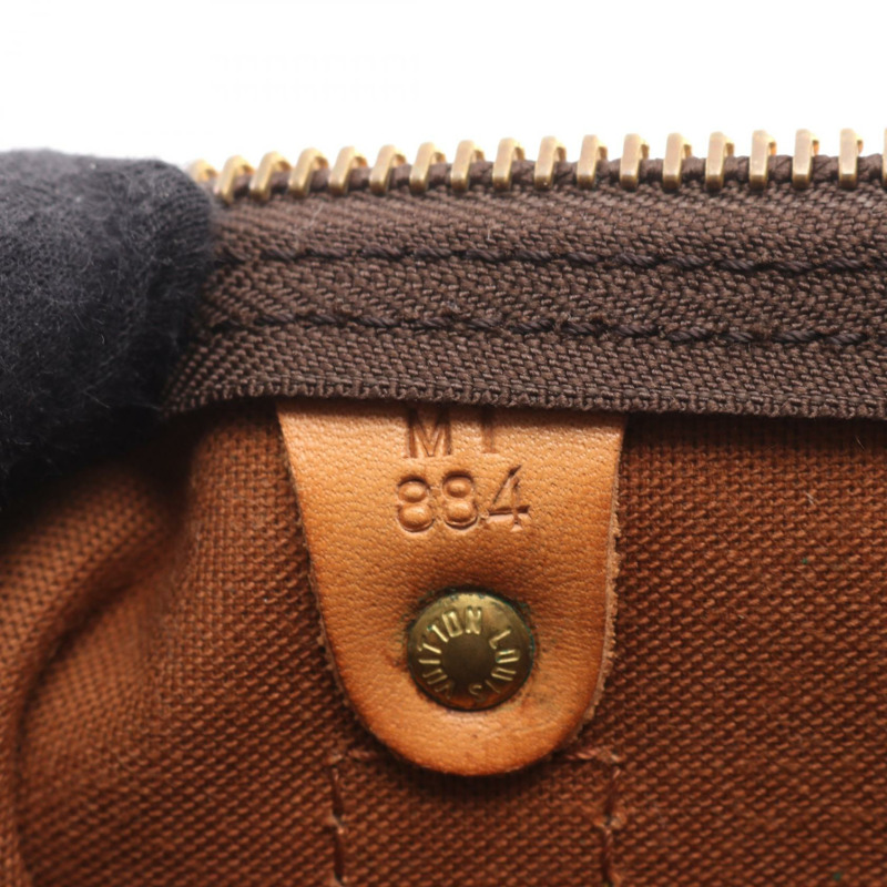 路易威登 Keepall55 手提包 M41424 Monogram 帆布皮革棕色二手 LV-4