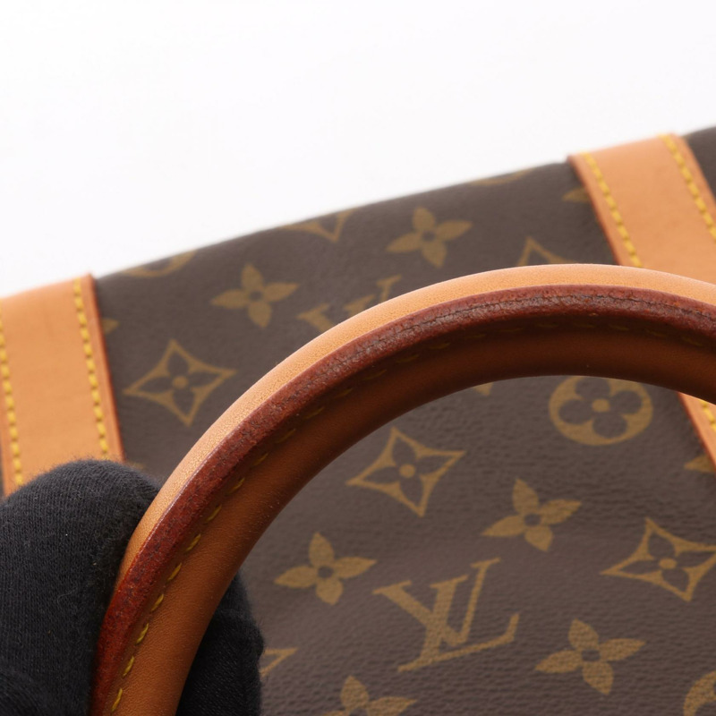 路易威登 Keepall55 手提包 M41424 Monogram 帆布皮革棕色二手 LV-10