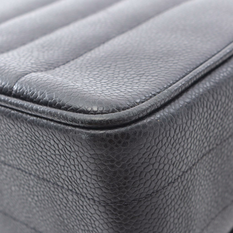 香奈兒 Mademoiselle 手提包，小牛皮材質，黑色，二手，女士款，金色五金配件-7