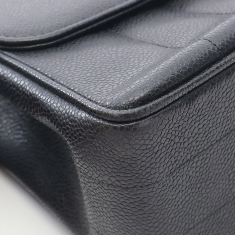 香奈兒 Mademoiselle 手提包，小牛皮材質，黑色，二手，女士款，金色五金配件-8