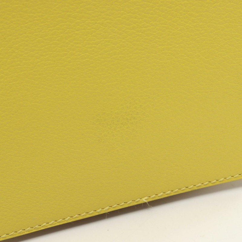 愛馬仕 Roulis 迷你青檸單肩包 Evercolor 黃色皮革 二手 女士 Y GHW-5