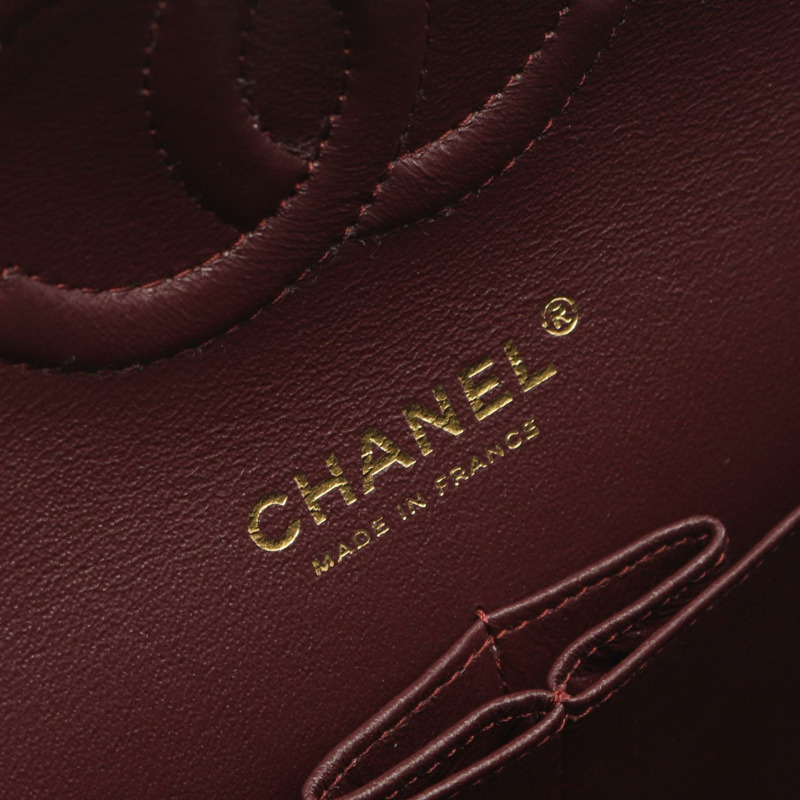 香奈兒 (CHANEL) 人字紋 V 型縫線 W 型翻蓋鏈條單肩背包 A01166 黑色皮革 金色五金 二手-3