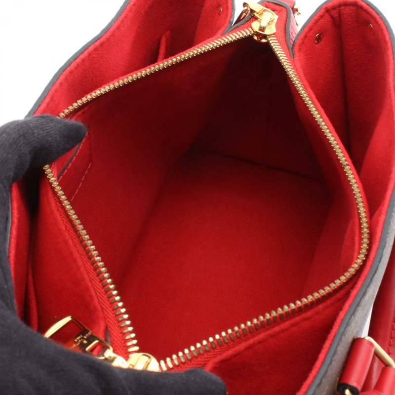 路易威登 Soufflot NV BB 單肩斜背包 M44818 Monogram 紅色 二手-2