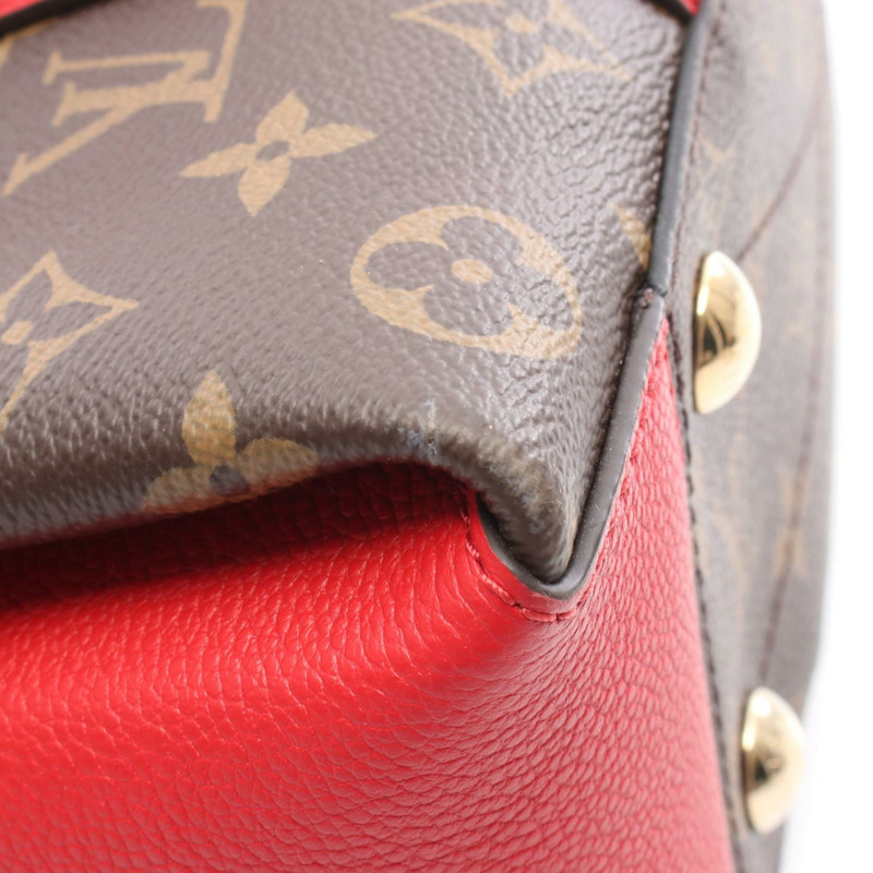 路易威登 Soufflot NV BB 單肩斜背包 M44818 Monogram 紅色 二手-5