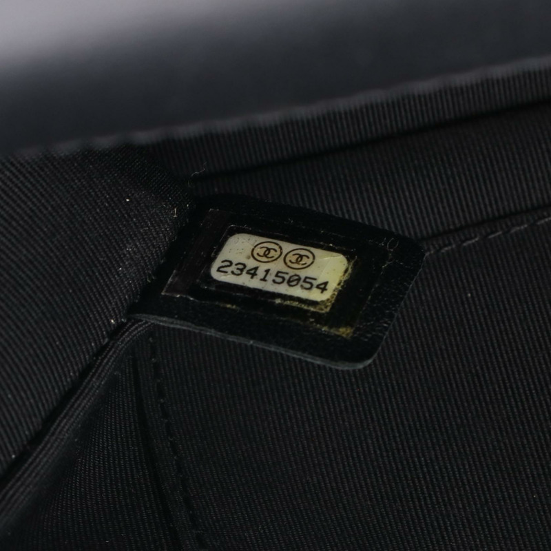 香奈兒 (CHANEL) 絎縫鏈條肩背包，羊皮材質，黑色，SHW，二手，女士 CC-4