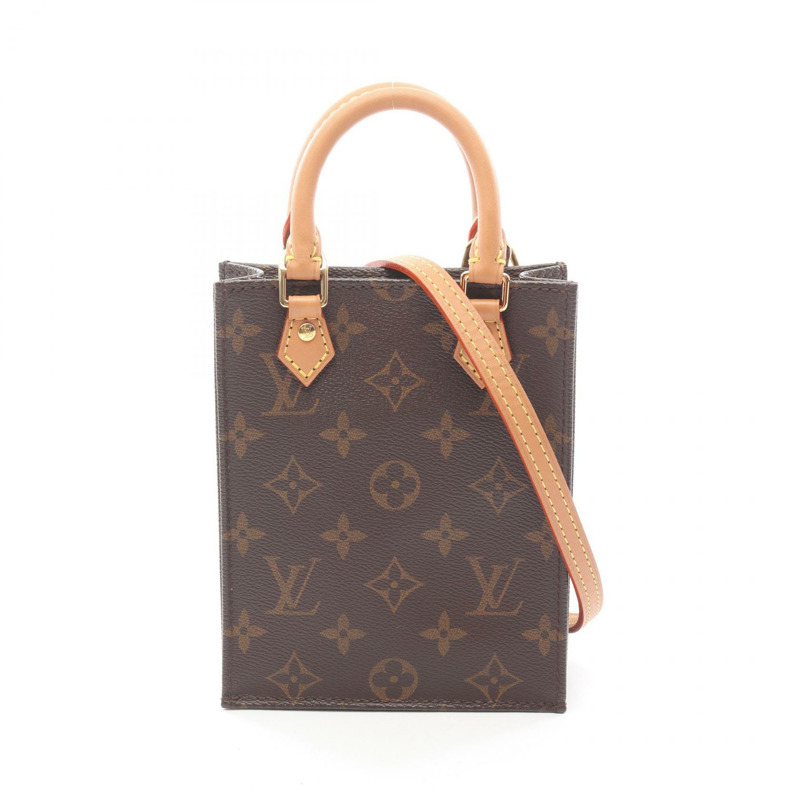 路易威登 Petit Sac Plat 斜背包 M69442 Monogram 帆布 二手女士-0