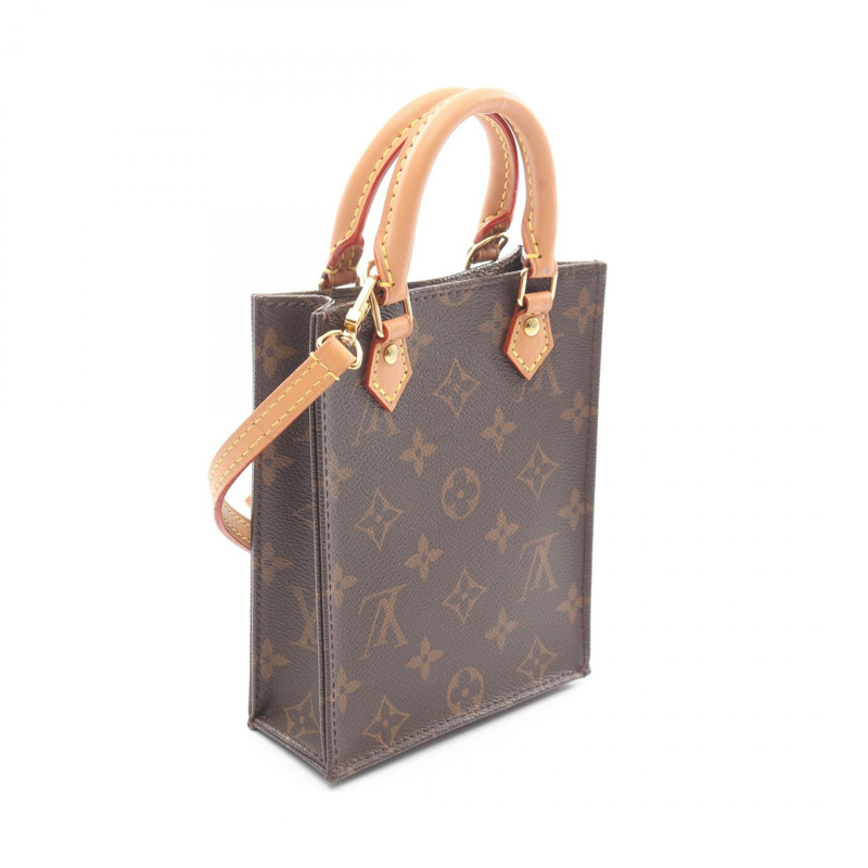 路易威登 Petit Sac Plat 斜背包 M69442 Monogram 帆布 二手女士-1