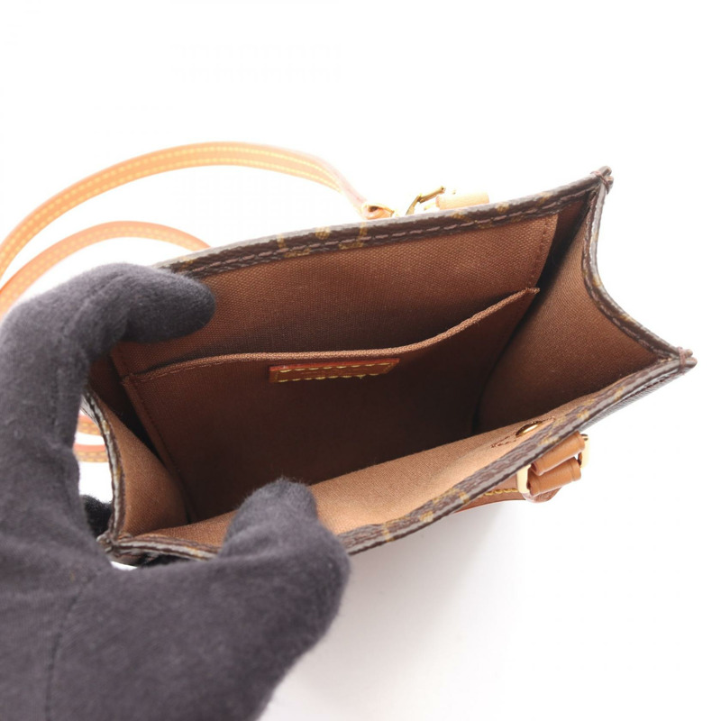 路易威登 Petit Sac Plat 斜背包 M69442 Monogram 帆布 二手女士-2