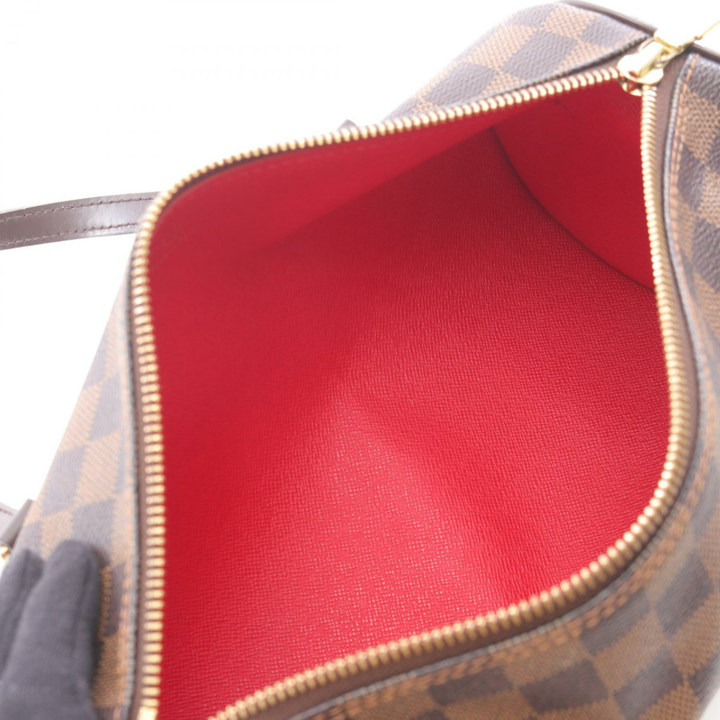 路易威登 Papillon 26 單肩手提包 N51304 Damier 皮革 Ebene 二手-2