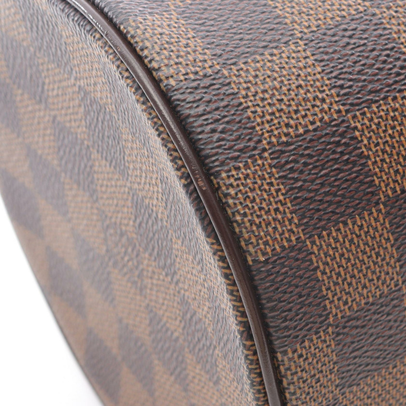 路易威登 Papillon 26 單肩手提包 N51304 Damier 皮革 Ebene 二手-5