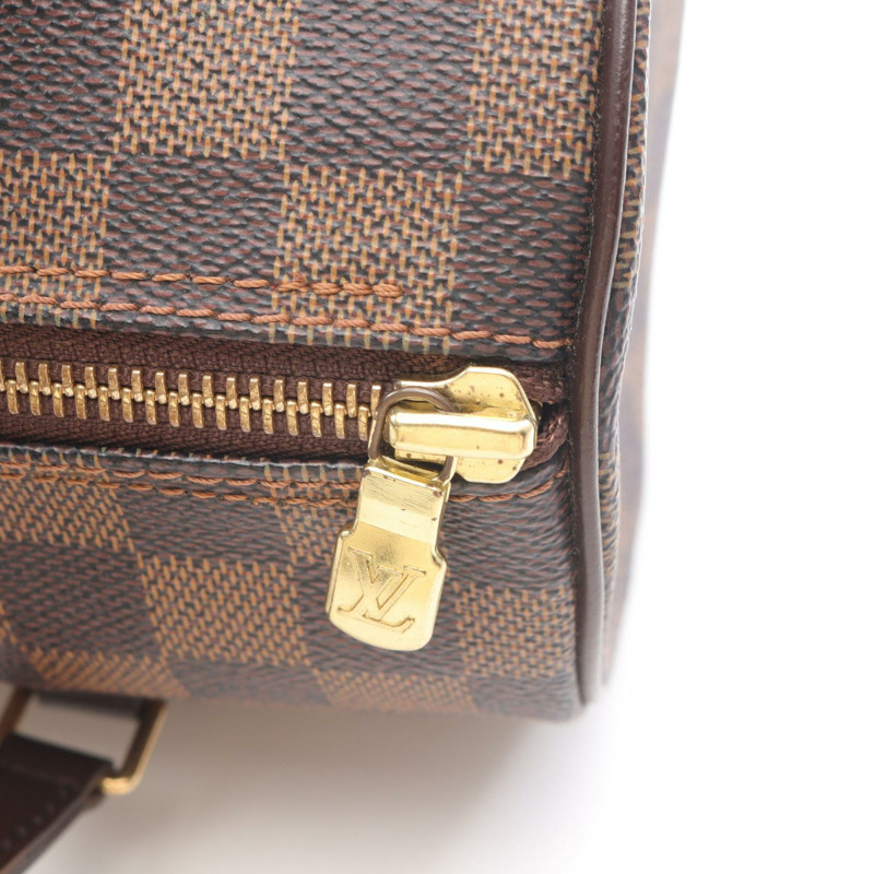 路易威登 Papillon 26 單肩手提包 N51304 Damier 皮革 Ebene 二手-6