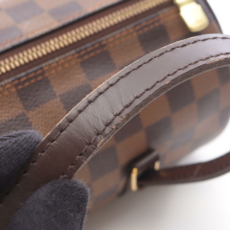 路易威登 Papillon 26 單肩手提包 N51304 Damier 皮革 Ebene 二手-7
