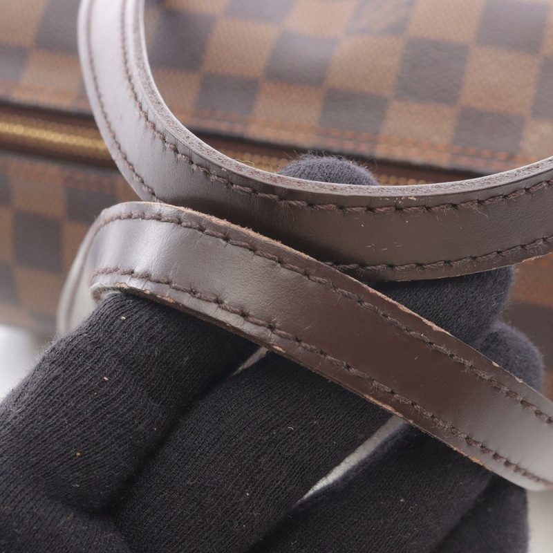 路易威登 Papillon 26 單肩手提包 N51304 Damier 皮革 Ebene 二手-8