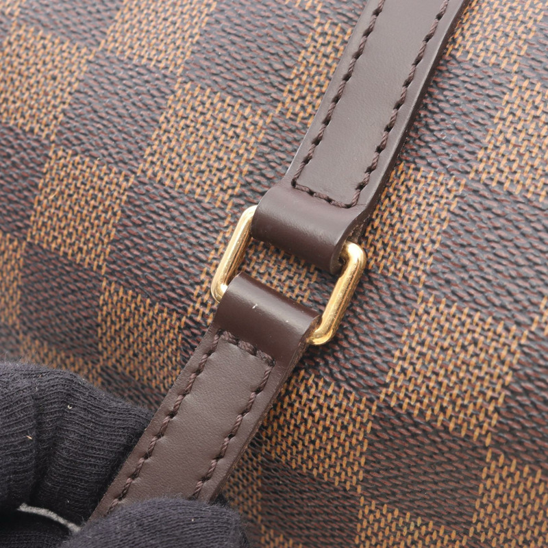 路易威登 Papillon 26 單肩手提包 N51304 Damier 皮革 Ebene 二手-9
