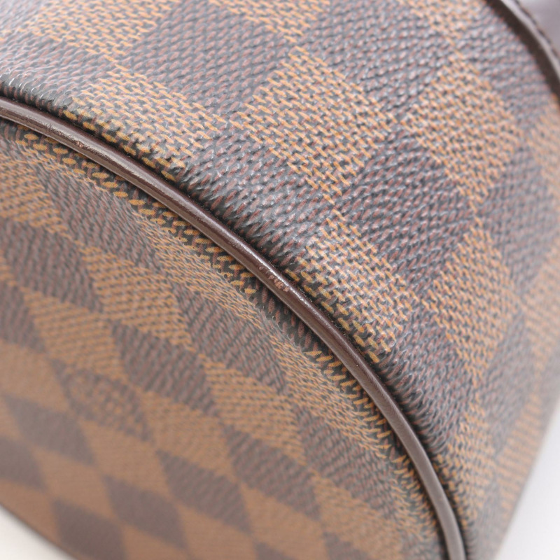 路易威登 Papillon 26 單肩手提包 N51304 Damier 皮革 Ebene 二手-10