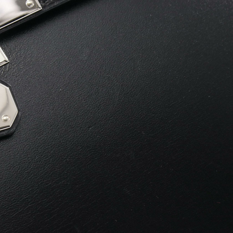 愛馬仕 Kelly 32 肩斜背包，Box 小牛皮，黑色 SHW C 二手-6