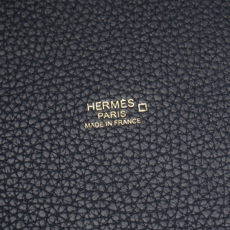 愛馬仕 Picotin Lock Touch MM 藍色夜色手提包 Taurillon Clemence Taurillon Clemence / Matt 鱷魚皮滑雪-3