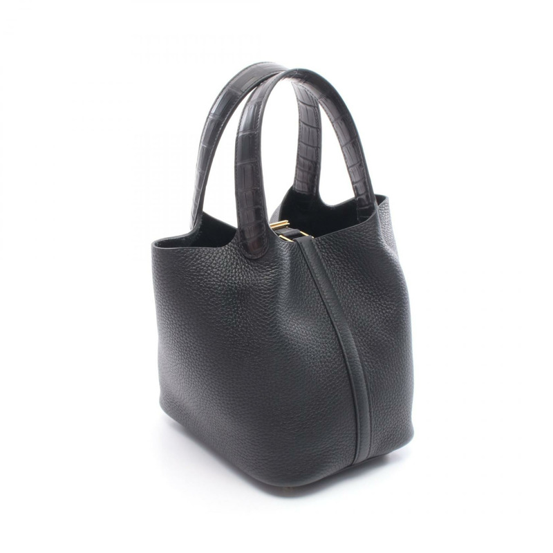 愛馬仕 Picotin Lock Touch PM 手提包 073582CC Taurillon Clemence Taurillon Clemence / Matt 鱷魚皮 B-1