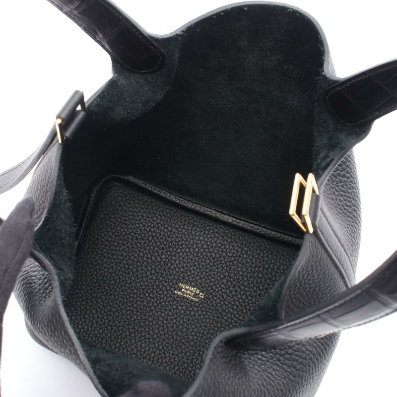 愛馬仕 Picotin Lock Touch PM 手提包 073582CC Taurillon Clemence Taurillon Clemence / Matt 鱷魚皮 B-2