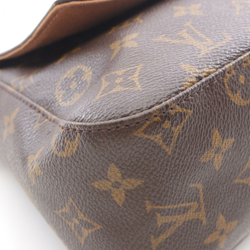 路易威登迷你環形手提包 M51147 Monogram 皮革棕色二手女士 LV-9