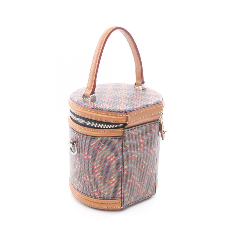 路易威登 Cannes 斜背包 M55457 Monogram Pop 皮革 粉紅色 二手-1