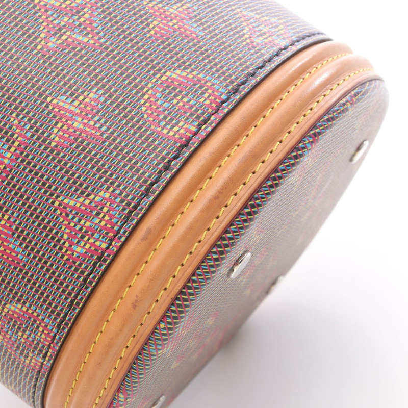 路易威登 Cannes 斜背包 M55457 Monogram Pop 皮革 粉紅色 二手-10