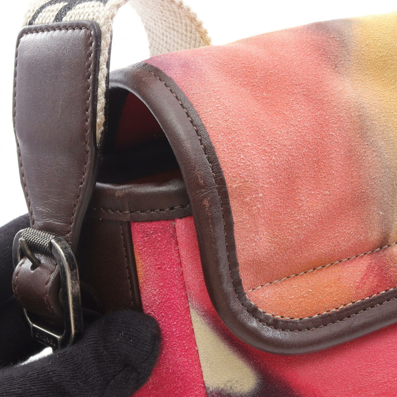 香奈兒 COCO 標誌單肩斜背包 A90809 麂皮多色二手女士-5