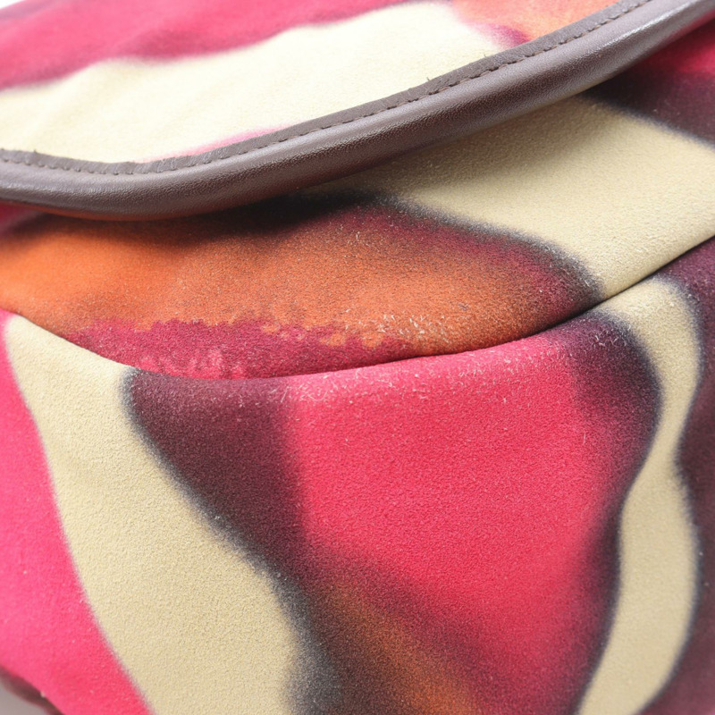 香奈兒 COCO 標誌單肩斜背包 A90809 麂皮多色二手女士-8