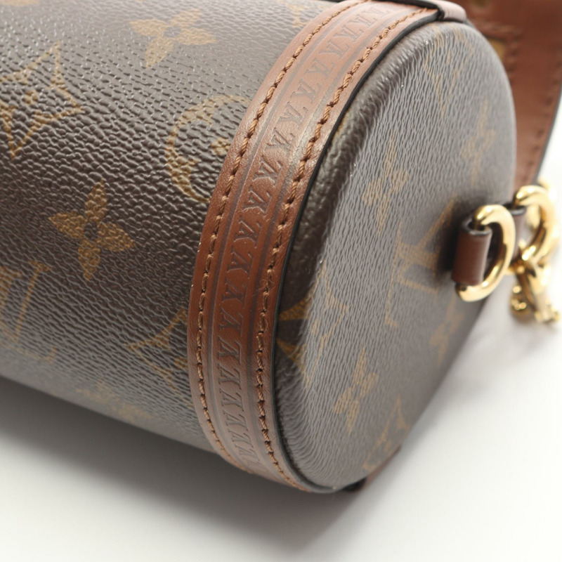 路易威登 Papillon 行李箱單肩背包 M57835 Monogram 帆布 棕色 二手-5