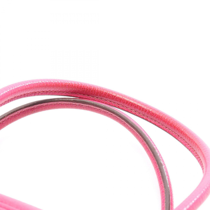 HERMES Plum Elan 28 手提包 Chevre 皮革 紫紅色 二手 女式 J GHW-9