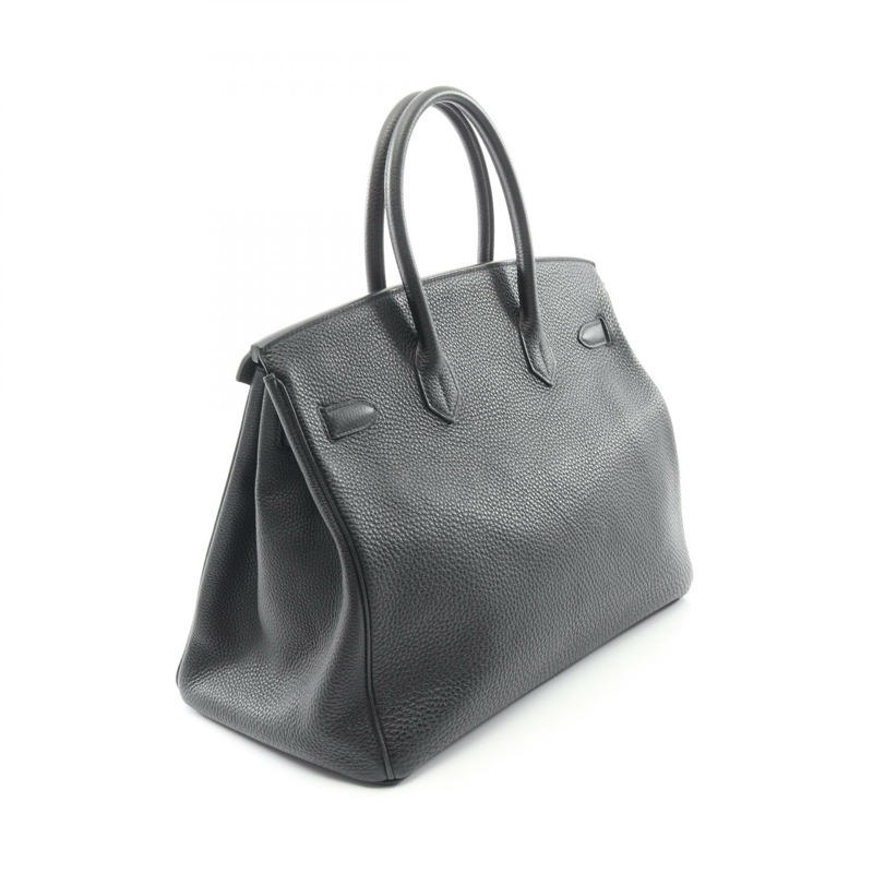 愛馬仕 Birkin 35 手提包 Y Togo 皮革黑色二手女金扣-1