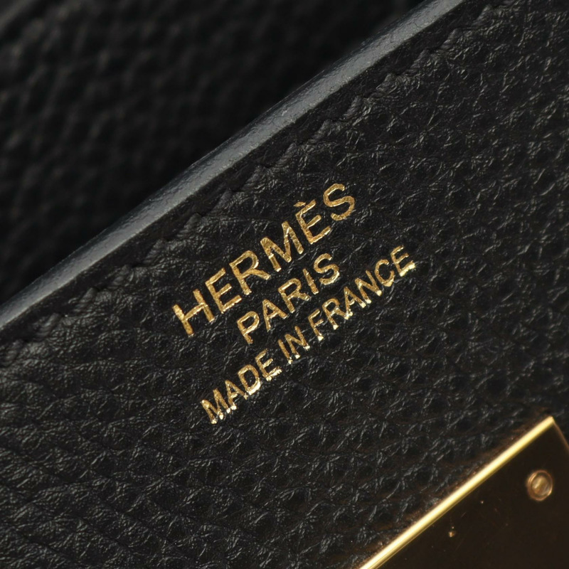 愛馬仕 Birkin 35 手提包 Y Togo 皮革黑色二手女金扣-3