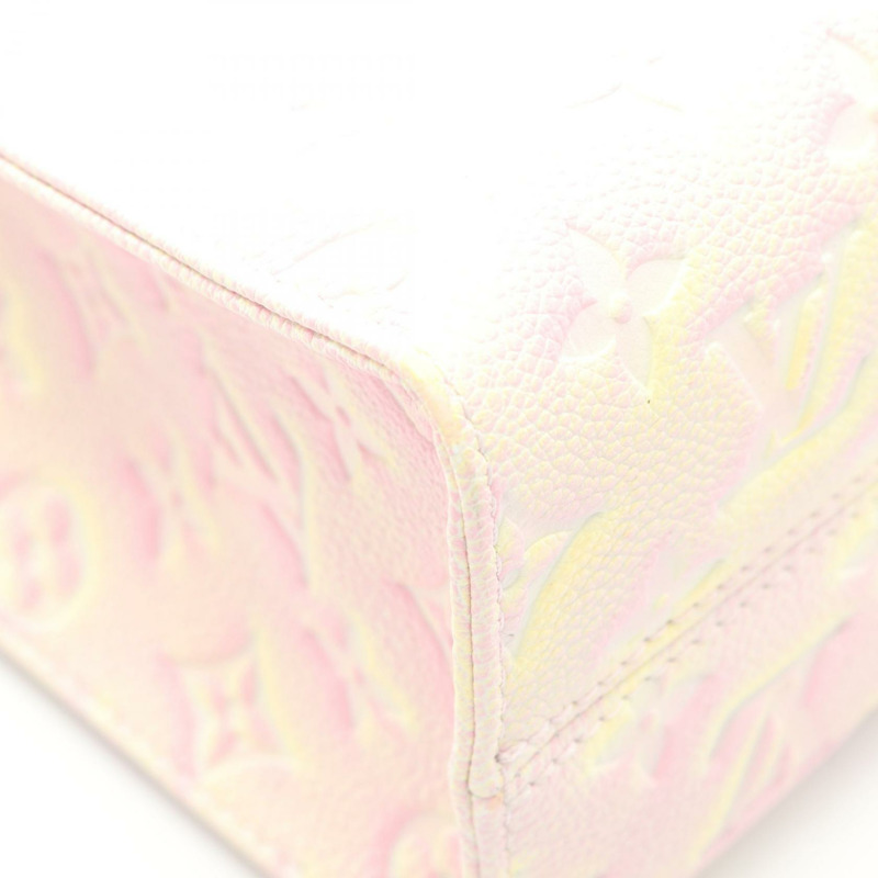 路易威登 On the Go PM 單肩手提包 M46168 Monogram 皮革 粉紅色二手-5