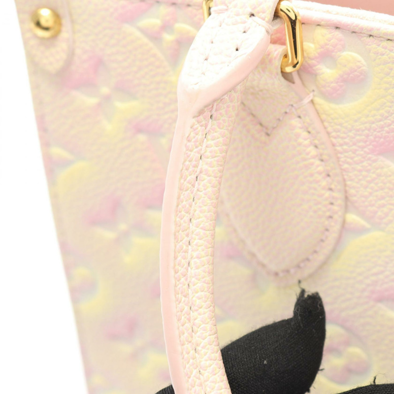 路易威登 On the Go PM 單肩手提包 M46168 Monogram 皮革 粉紅色二手-6