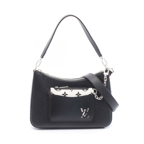 路易威登 Marel 單肩手提包 M80689 Epi 皮革帆布 黑白二手