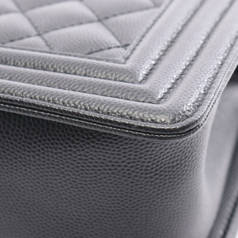 香奈兒 Boy Chanel 鏈條肩背包 A67086 黑色皮革 二手 女士 GHW CC Coco-5