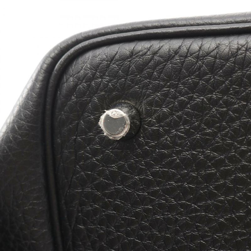 愛馬仕 Picotin Lock MM 托特水桶包 U 060991CK Taurillon Clemence BK SHW-8