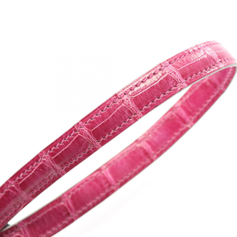 愛馬仕 Constance 3 Mini Rose Scheherazade 單肩包，鱷魚皮，Lycee 粉紅色，二手女款-8