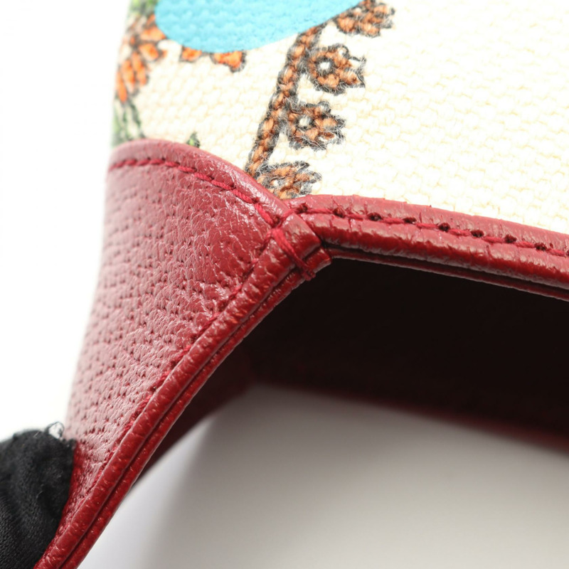 GUCCI Jackie 1961 肩背包 636706 帆布皮革 米色 波爾多紅 二手 女士-5