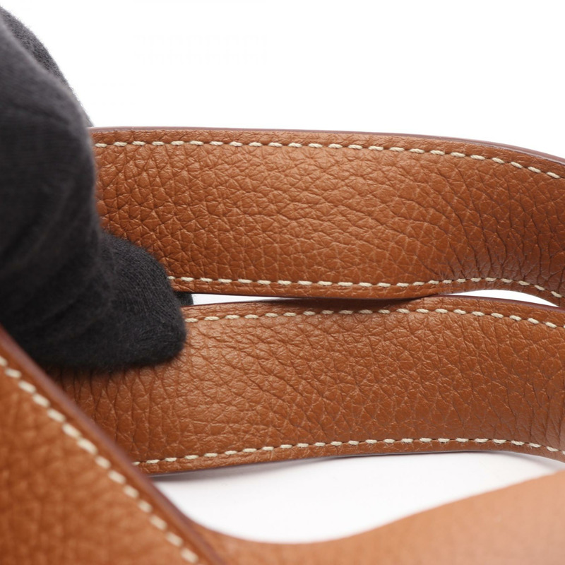 愛馬仕 Picotin Lock MM 托特水桶包 Z Taurillon Clemence 金色二手 GHW-6