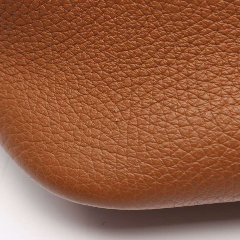 愛馬仕 Picotin Lock MM 托特水桶包 Z Taurillon Clemence 金色二手 GHW-7