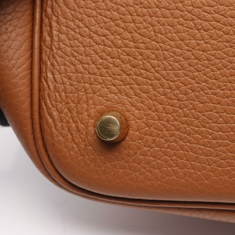 愛馬仕 Picotin Lock MM 托特水桶包 Z Taurillon Clemence 金色二手 GHW-10